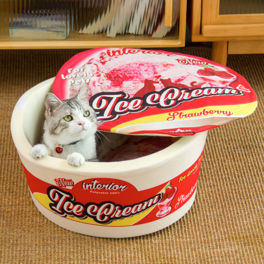 Ice Cream Bed Pet Bed Furniture Personalized Dog Cat Lovers Gift Dog