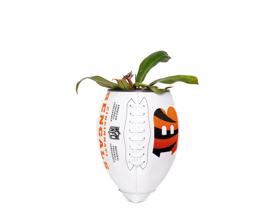 Plntrs - Nfl Bengals Team Wilson Football Planter Playoffs Superbowl With Stand