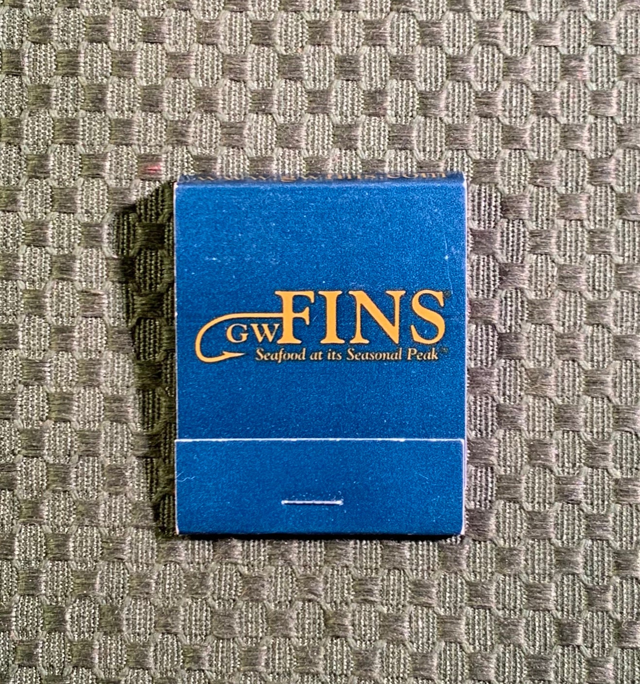 Vintage Matchbook, G W Fins, Seafood, Restaurant, New Orleans, Louisiana, with 20 Match Sticks, Free Ship in Usa