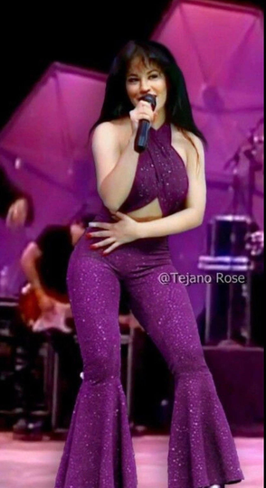 New Spandex Fabric With Glitter All Over Selena Design 2Way Stretch 58/60" Sold By The Yd. Ships Worldwide From Los Angeles California Usa