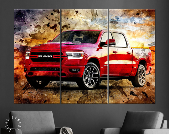 Ram 1500 Canvas Print // 2022 Ram Laramie Car Tuning Wall Art Quality Performance & Styling Parts