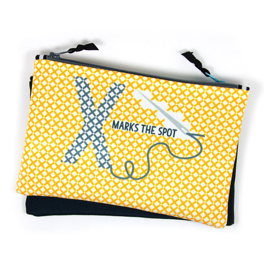 Sewing Notions Bag, Cross Stitch Project Storage Pouch, Embroidery Carryall, Gift For Stitcher, Bag