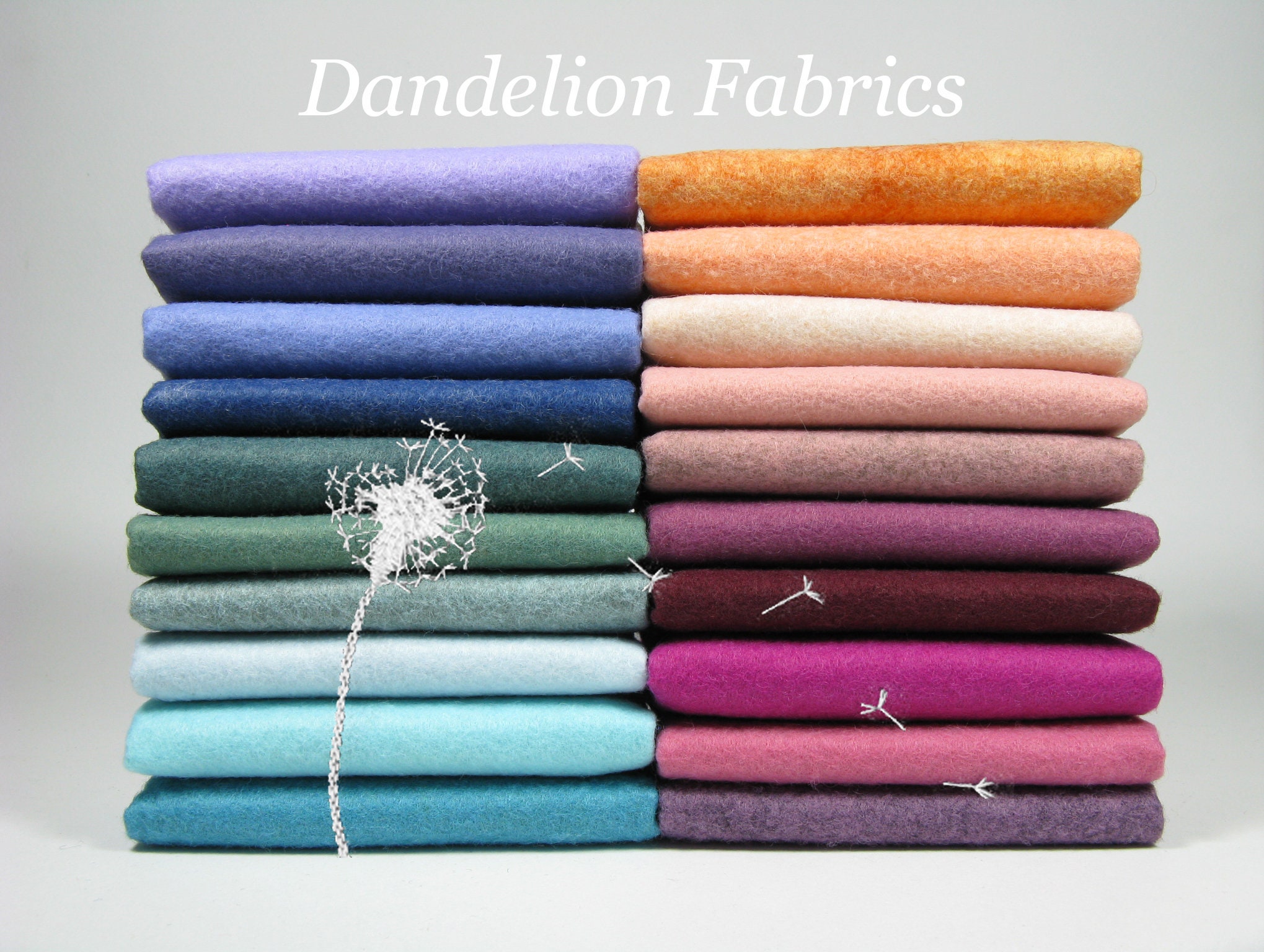20 Piece Variety Pack Of Wool Blend Felt Sheets - 9 X 12 | 22.8cm 30.4cm"