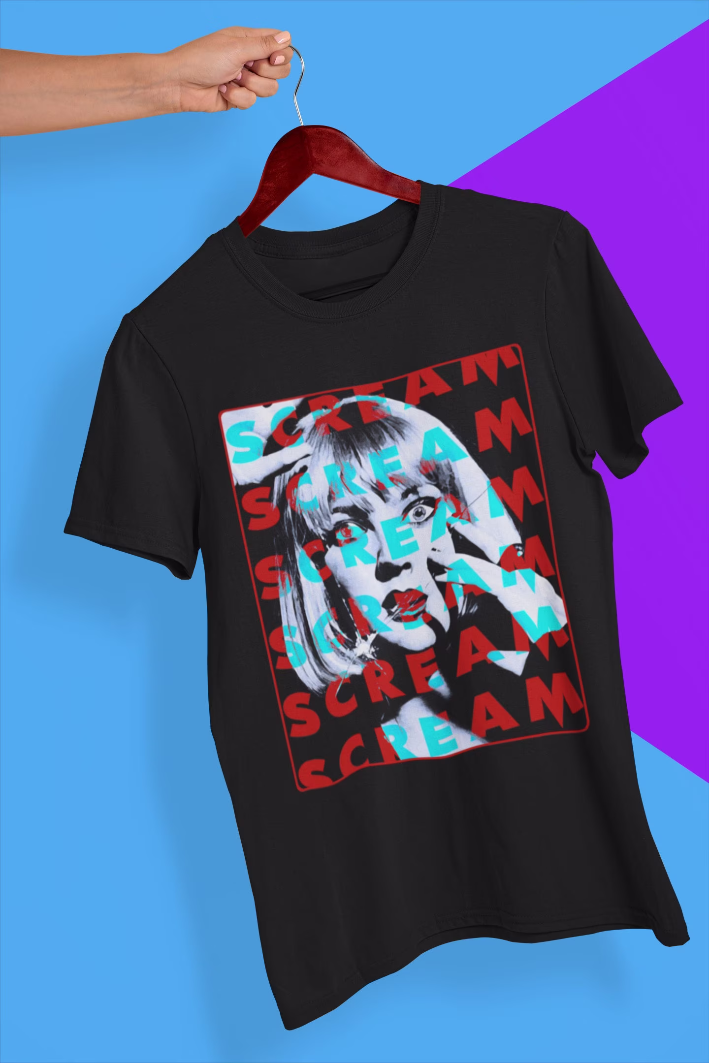 Scream Soft T-Shirt, Movie Poster T Shirt, 90S Gift For Her, Him, Nostalgia Gift, Fan Art