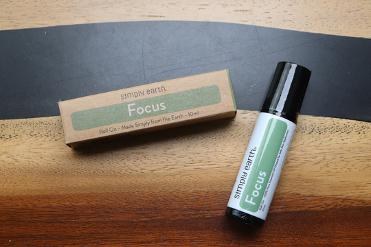 Focus Essential Oil Blend Roll-On, Simply Earth Oils, Essentil Roll-On For
