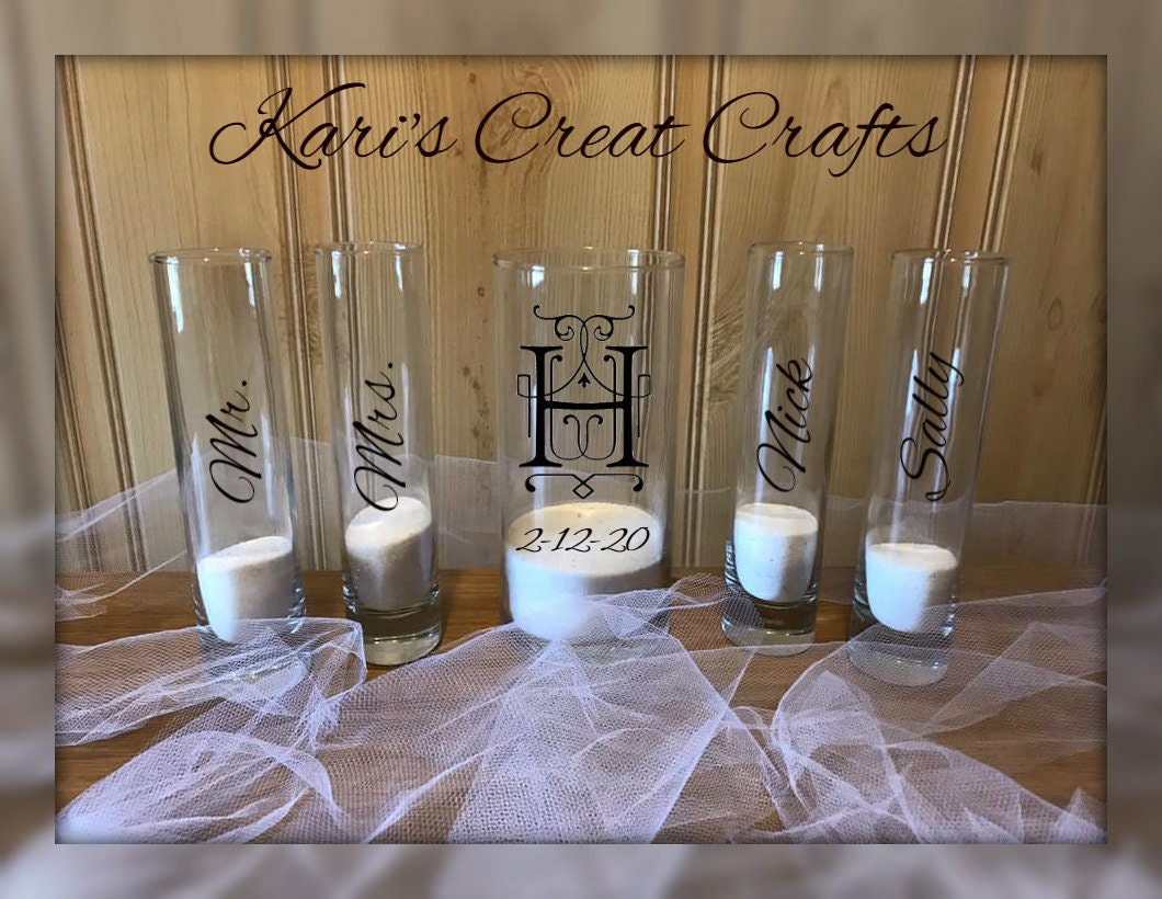 Unity Sand Set, Blended Family, Ceremony Set, Wedding Ceremony, Personalized Unity, Ceremony Unity Sand Cylinder