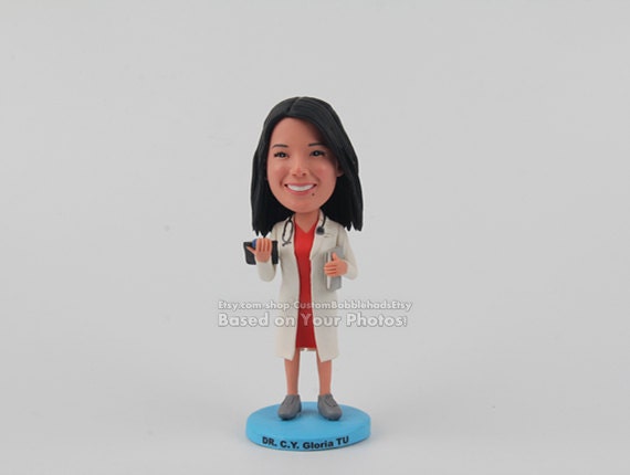 Personalized Bobblehead Female Doctor Nurse - Birthday Gift For Women, Doctor Birthday Gift, 40Th Unique Gifts Her