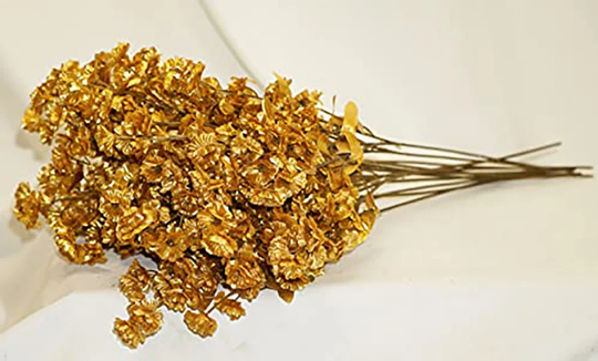 Baby's Breath Pack Of 12 Stems 18In Gold