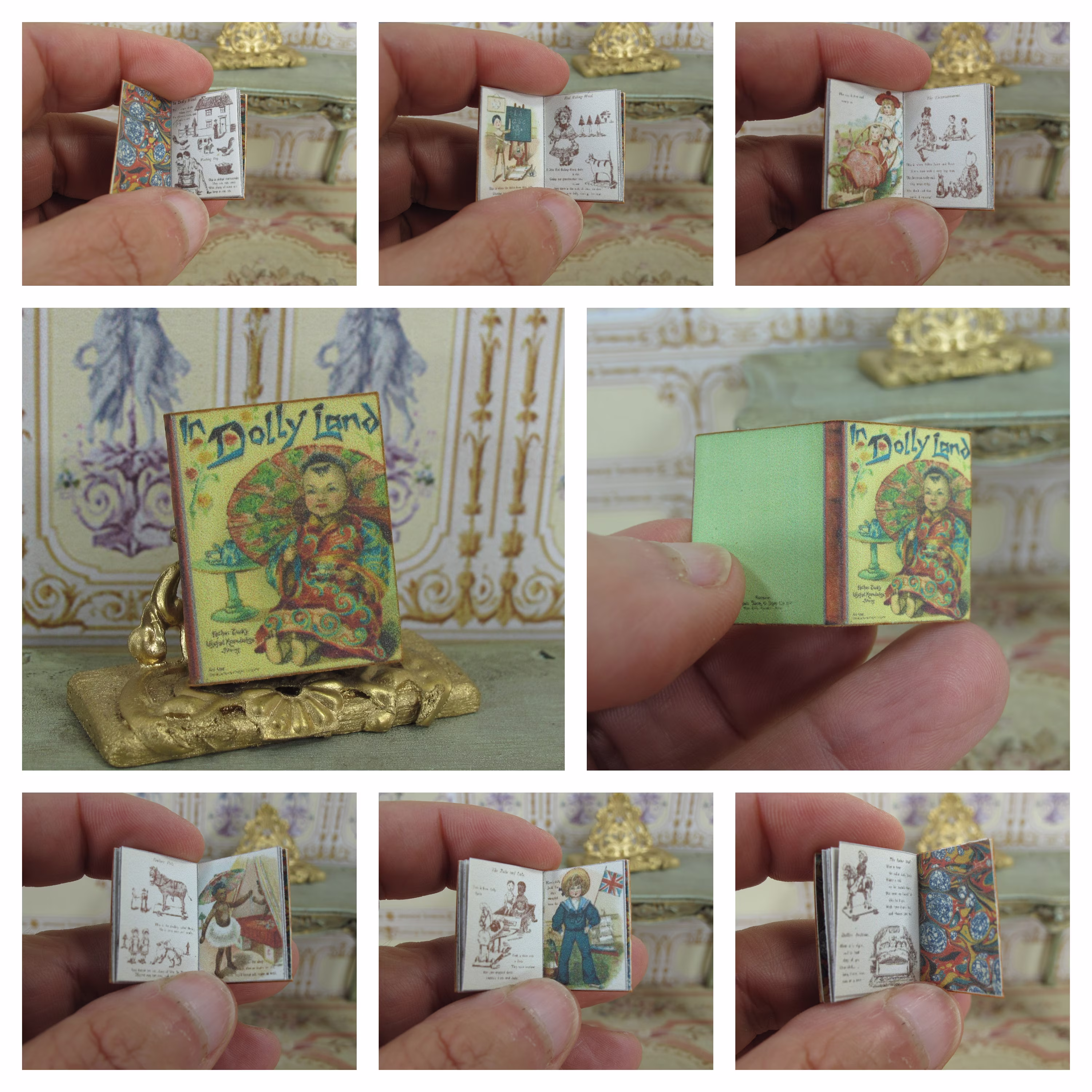Offer 50% Gaël Miniature in Dolly Land Book Child 112 Dollhouse Scale Or 1/6 Playscal Home Decor Nursery