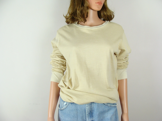 Vintage Duofold Thermal Shirt 70S Golden Fleece Double Layer Tan Long Sleeve 2 Cozy Warm Cotton Wool Blend Undershirt