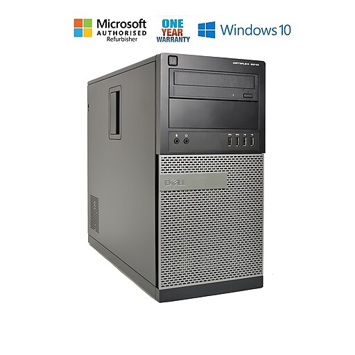 Dell OptiPlex 9010 Tower, Intel core i7 3770 3.4GHz Processor, Refurbished