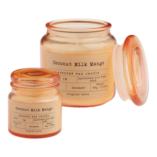 Coconut Milk Mango Apothecary Scented Candle: Orange - Scented Wax by World Market