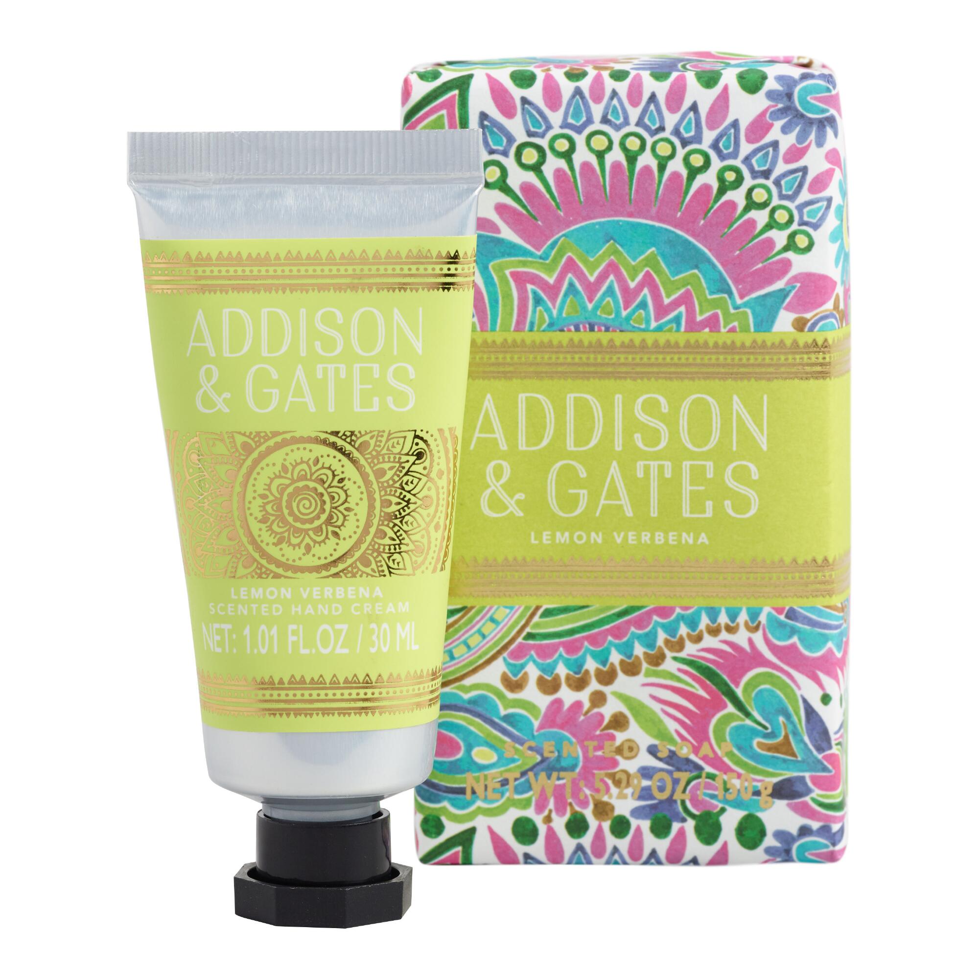 A&G Lemon Verbena Bar Soap And Hand Cream Set by World Market