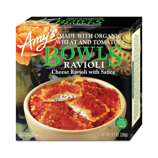 2-Pack Amy's Cheese Ravioli Bowl 9.5 oz box