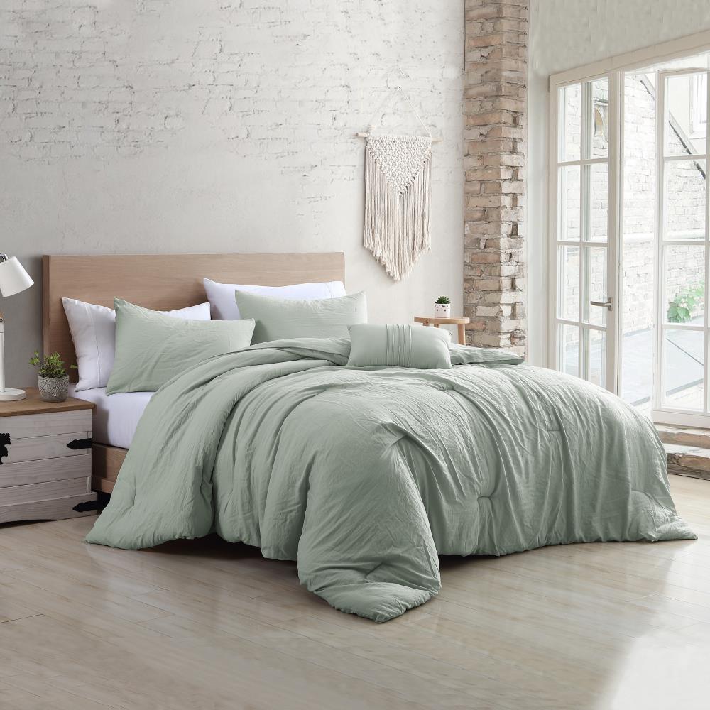 Amrapur Overseas Garment washed comforter set Spa Multi Reversible Queen Comforter (Blend with Polyester Fill) | 3MLTICSE-BSP-QN
