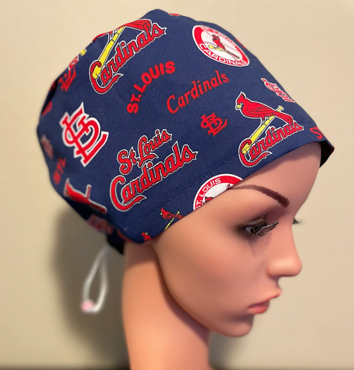Women's Surgical Cap, Scrub Hat, Chemo St. Louis Cardinals