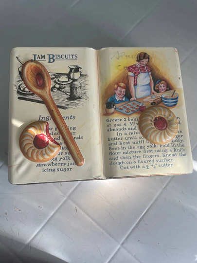 Cook Book Style Collectible Metal Tin