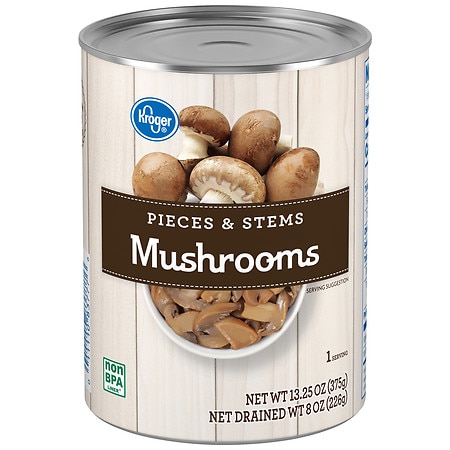 Kroger Mushrooms, Pieces & Stems - 13.25 oz