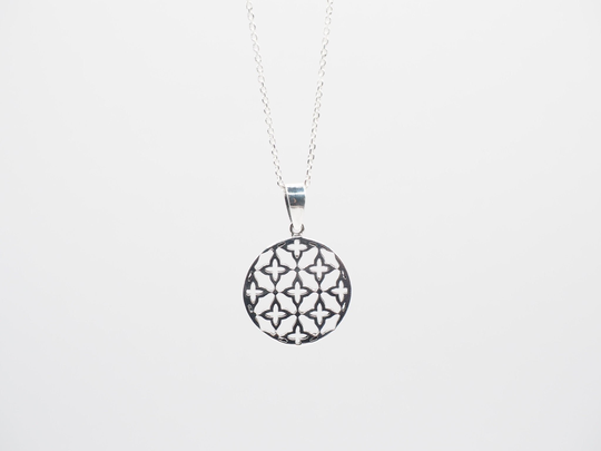 sterling Silver Sacred Geometry Flower Of Life Charm Pendant, Flower Chain Necklace, Jewelry, Gift For Her, Yoga Gift