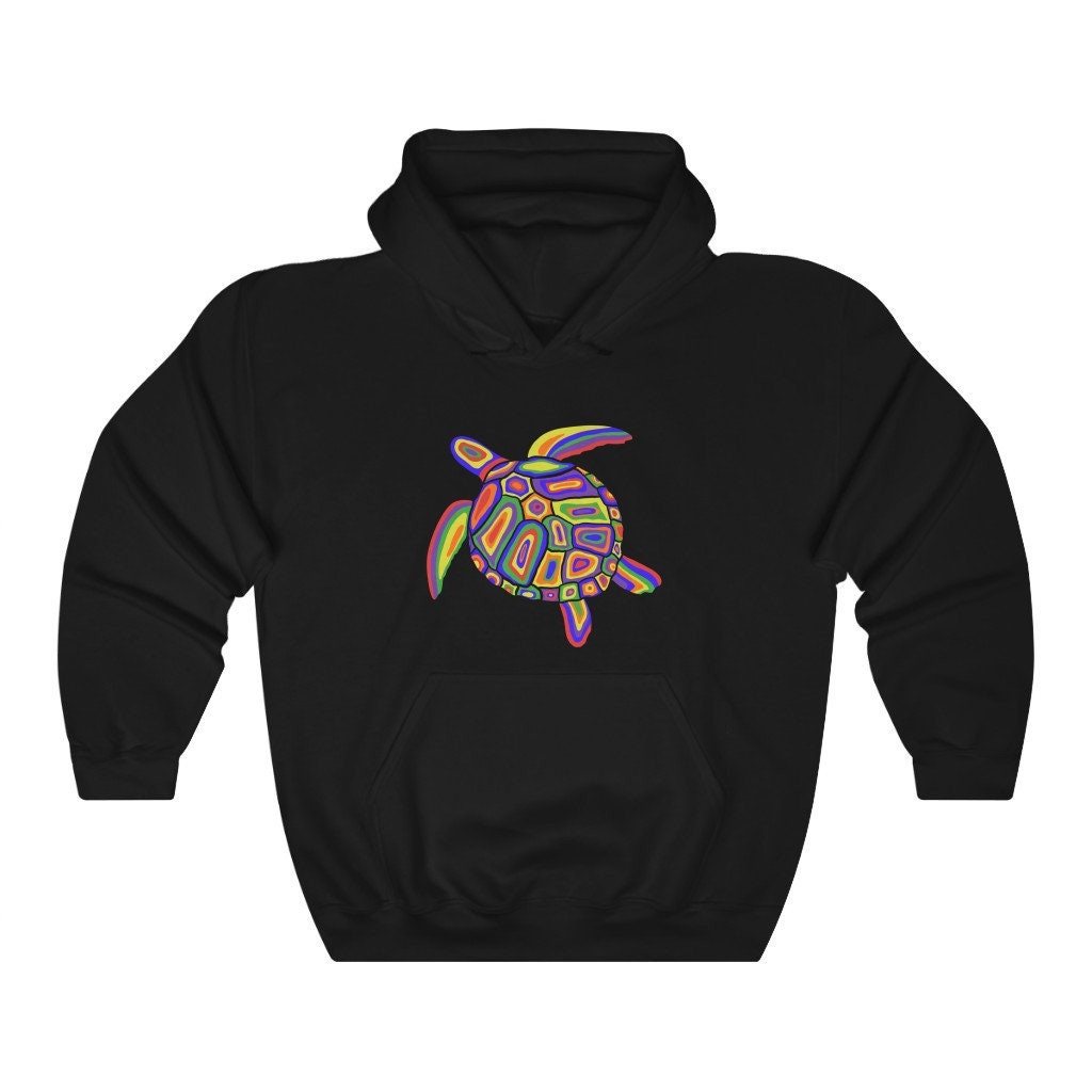 Miskwaadesi - Turtle Unisex Heavy Blend Hooded Sweatshirt