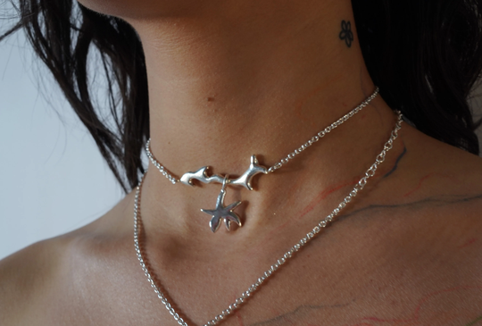 sterling Silver Maecenadine Necklace