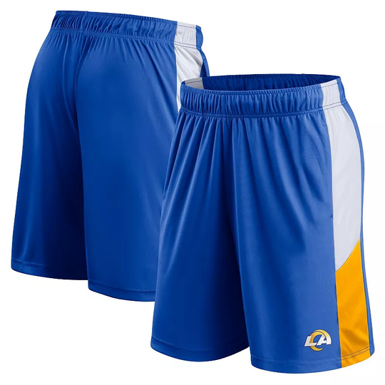 Men's Fanatics Branded Royal Los Angeles Rams Prep Colorblock Shorts, Size: Medium, LAR Blue