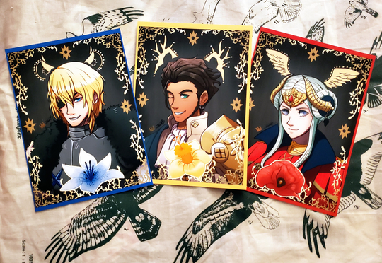Sale Fire Emblem Three Houses Dimitri, Claude, Edelgard, Time Skip 5x7 Small Print