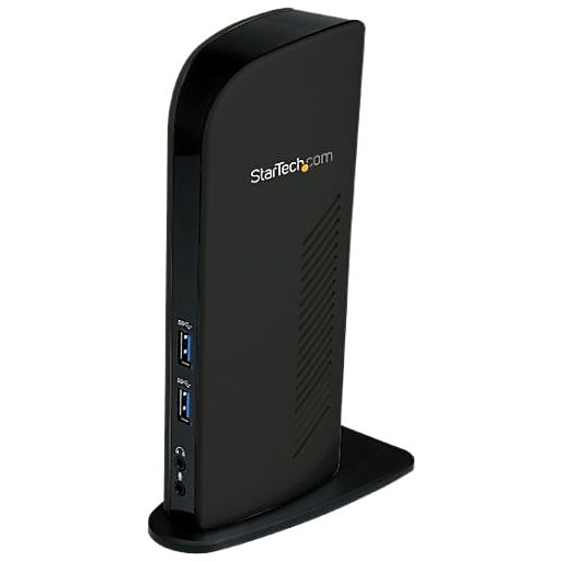 StarTech Universal Laptop Docking Station With Audio Ethernet, Black