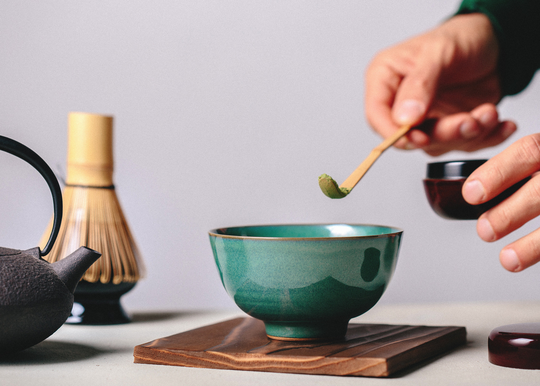 Nomi. Green Handmade Ceramic Matcha Tea Bowl, Perfect Japanese Chawan Pottery Great Lover & Drinker Gift
