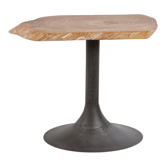 Large Elm Burl Poppy Accent Table - Metal by World Market