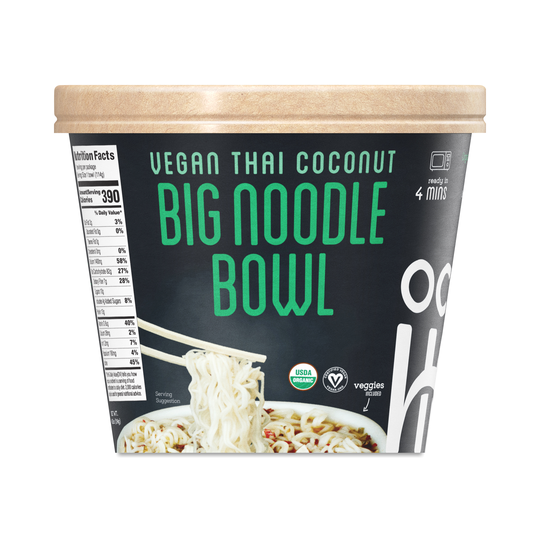 2-Pack Ocean's Halo Big Noodle Bowl, Thai Coconut 4.02 oz bowl