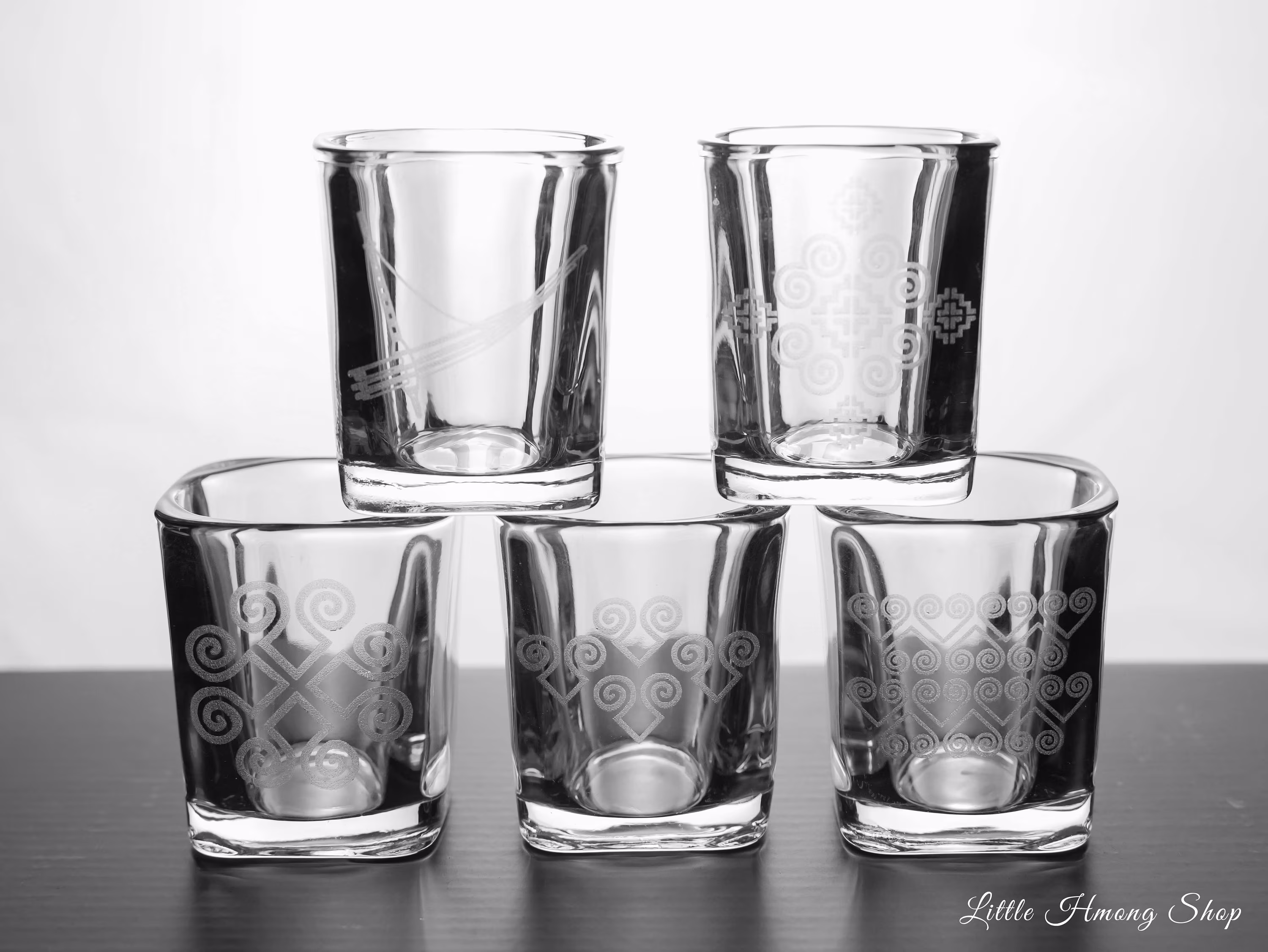 Hmong Shot Glasses Set Of 2 | Engraved
