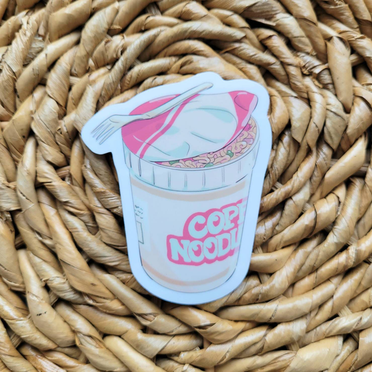 Korean Snacks, Food Stickers, Ramen Noodle Cup, Cup Noodle, Soju Sticker, Tumbler Decal, Laptop Kawaii K-Pop