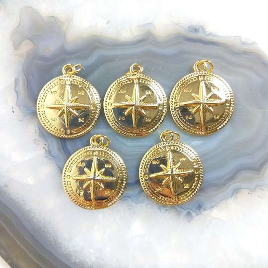 5Pcs Wholesale Pendants Star Pendant Eight Pointed North Handmade Diy Jewelry T896