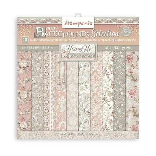 stamperia, You & Me, 12x12 Patterns Pad
