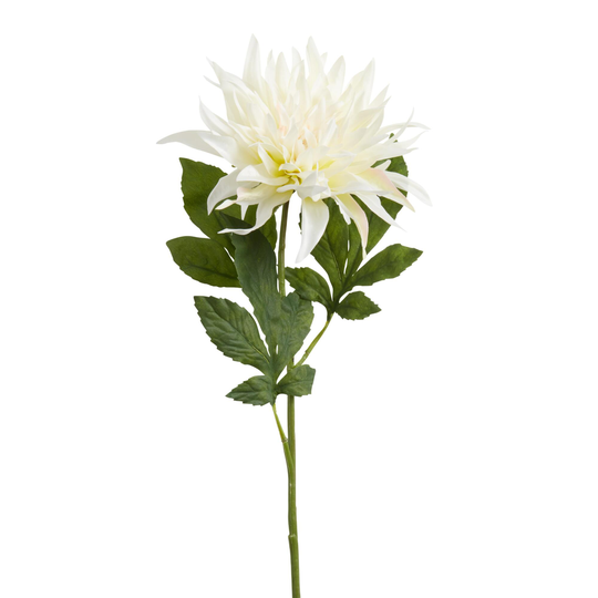 Pier Place Faux Cream Dahlia Stem: White by World Market