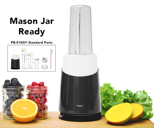 Tribest Personal Blender 2 24-oz Red White and Gray 200-Watt Pulse Control Blender | PB-410GY-A