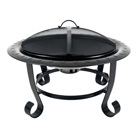 Black Steel Curled Leg Meadow Fire Pit - Metal by World Market