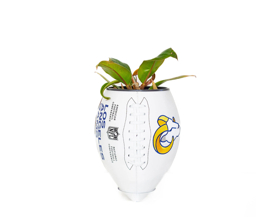 Plntrs - Nfl Rams Team Wilson Football Planter Playoffs Superbowl With Stand