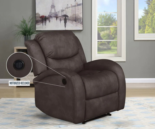 Relax A Lounger Stevie Casual Java Polyester/Blend Reclining Sofa in Brown | JOD1SRCJV