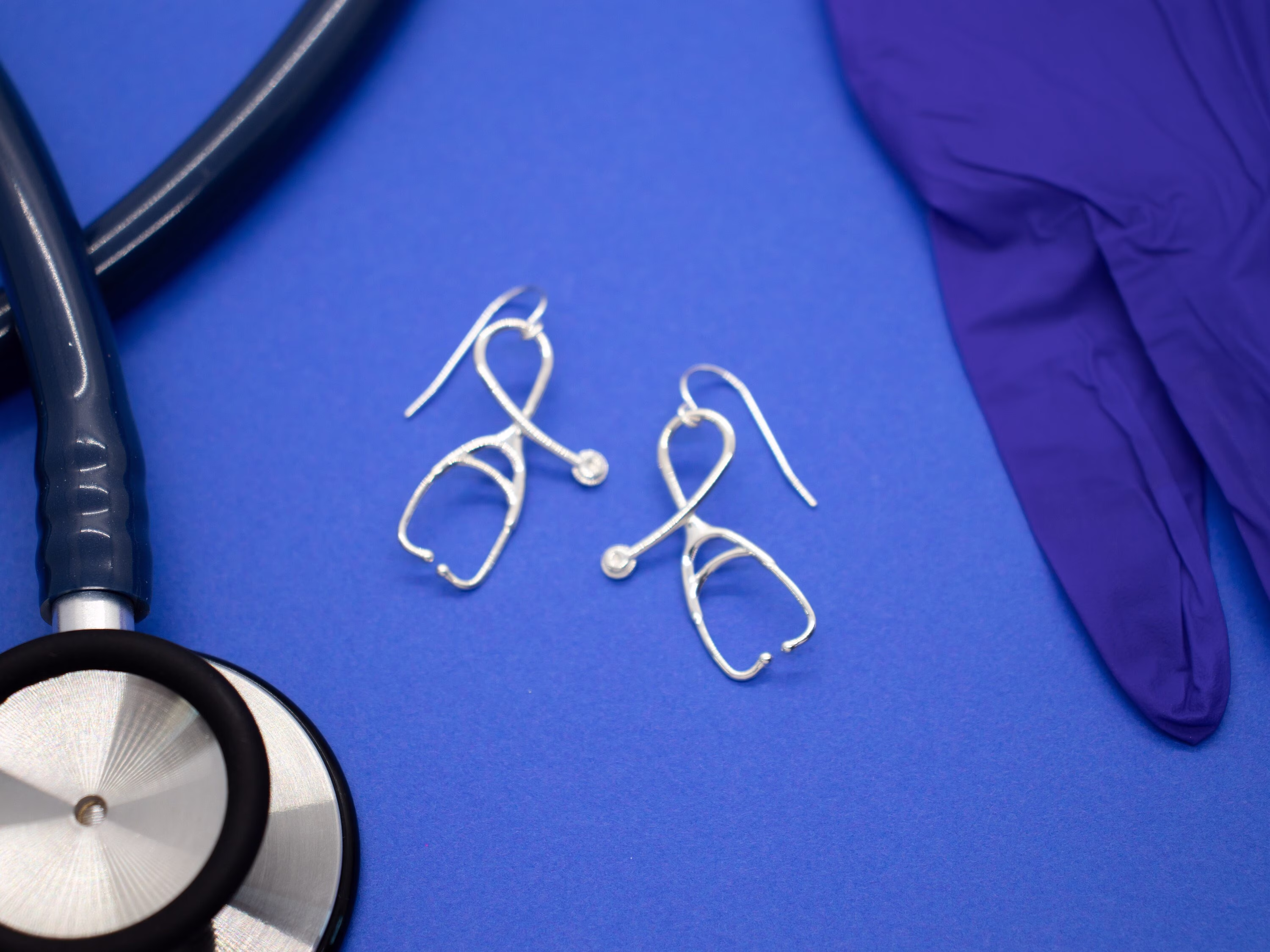 stethoscope Earrings | 3D Printed Medical Jewelry Accessories Doctor Gift Nurse Graduation Life