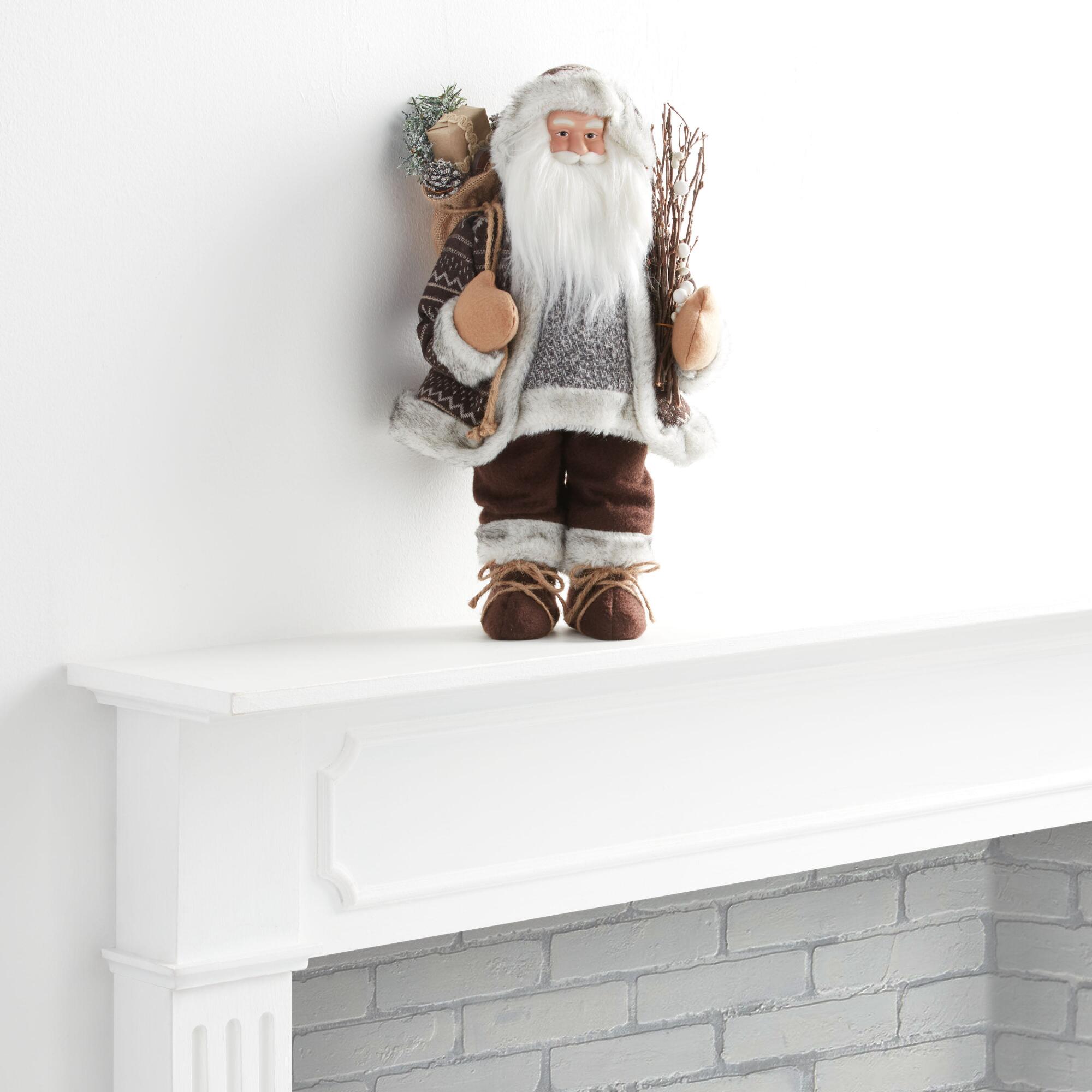 Pier Place Traditional Santa Decor: Multi - Fabric by World Market
