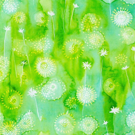 Garden Gloss Sateen - Grass Blend By Wishwell For Robert Kaufman Fabrics Sold Yard Cut Continuous in Stock Ships Today