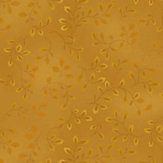 Folio Gold Vines On Blender Tone Henry Glass 7755-33 By The Half Yard Color Principle Quilters Cotton Fabric