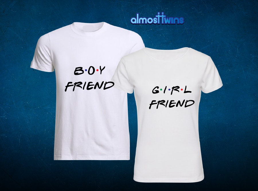 Couples Boyfriend/Girlfriend T-Shirts, Custom Matching Gifts For Vacations, Valentine's Day & Anniversary