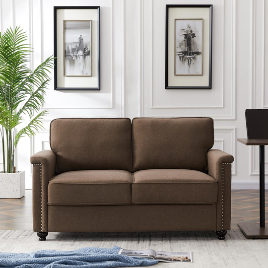 CASAINC Modern Polyester/Polyester Blend Brown Living Room Set | HXS-W30817870