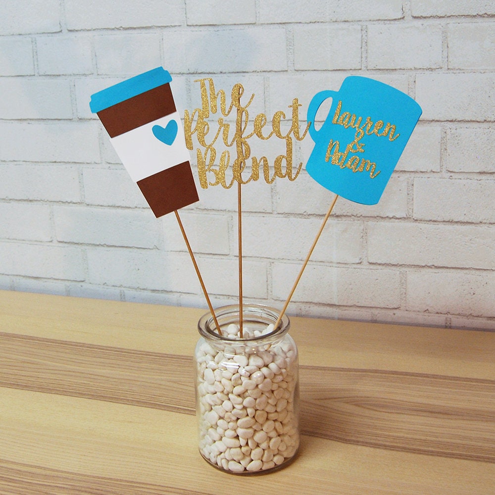 The Perfect Blend Centerpiece, Engagement Decor, Decoration, Custom Parties By Partyatyourdoor On Etsy