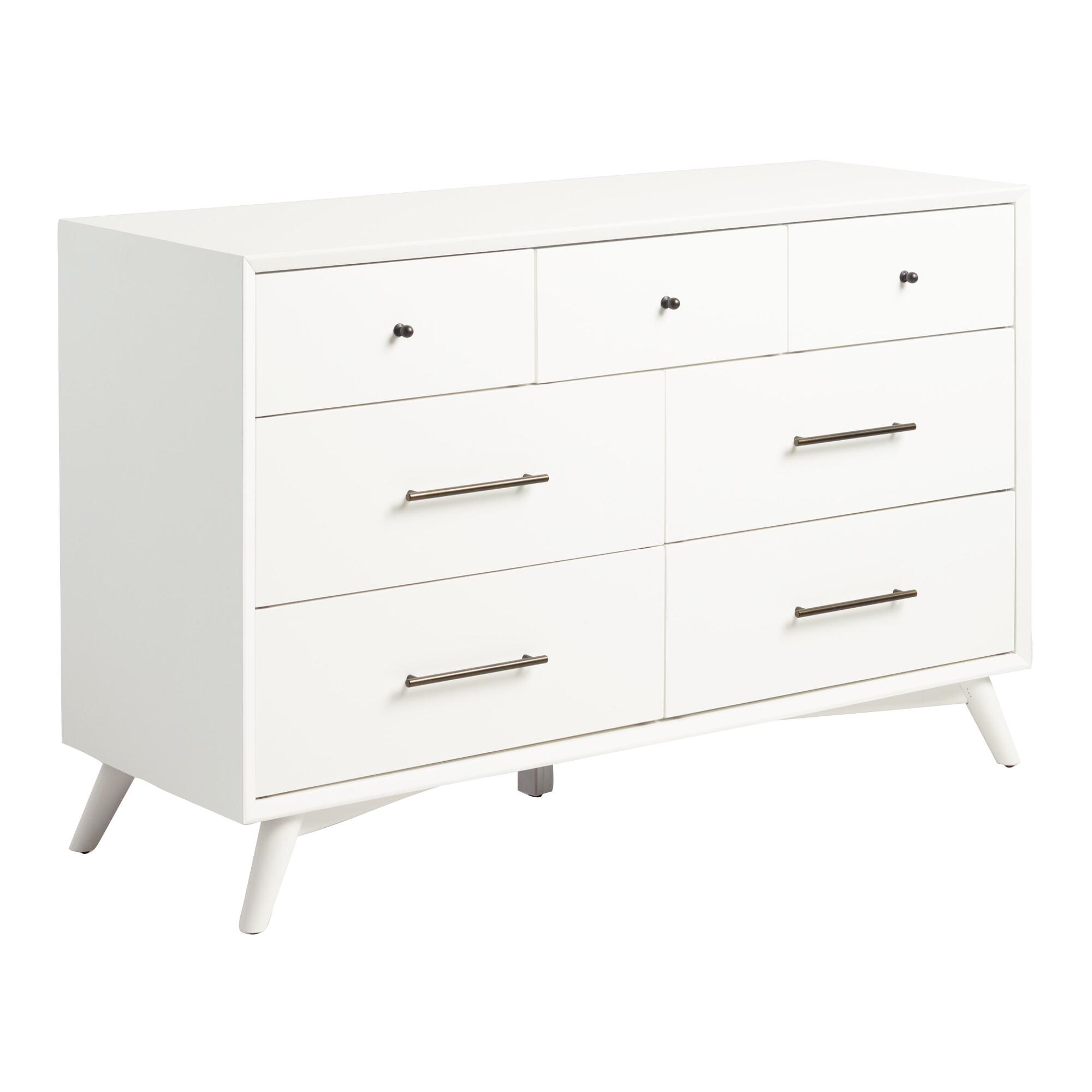 Large White Wood Brewton Dresser by World Market