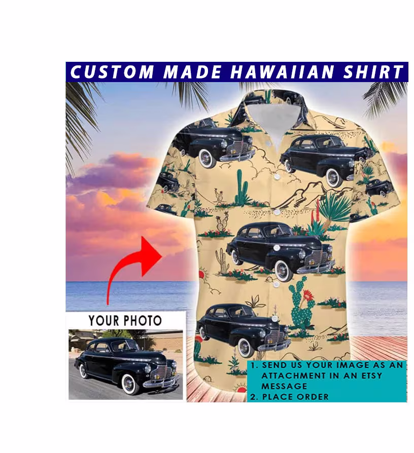Hot Rod, Vintage Classic Car, Personalized Hawaiian Shirt, Unique Gifts For Car Lovers, Street Custom Men Shirts | Haw1