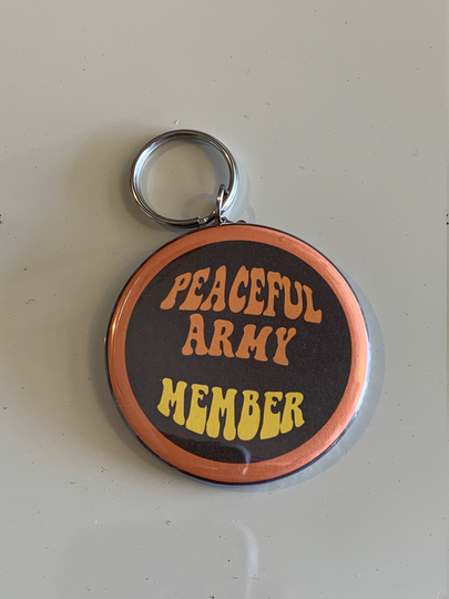 Gvf Peaceful Army Member Tribute Keychain 2.25Inch